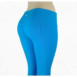 Ndulge N Life Capri Blue Yoga Leggings Ladies Size